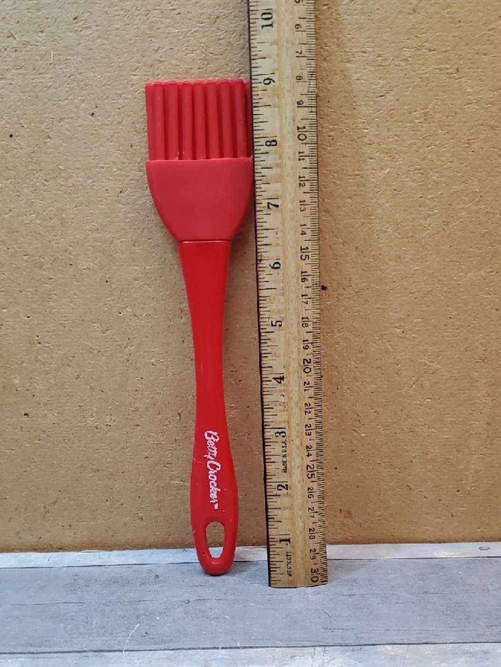 Betty Crocker Red Silicone Spatula and Basting Brush Set